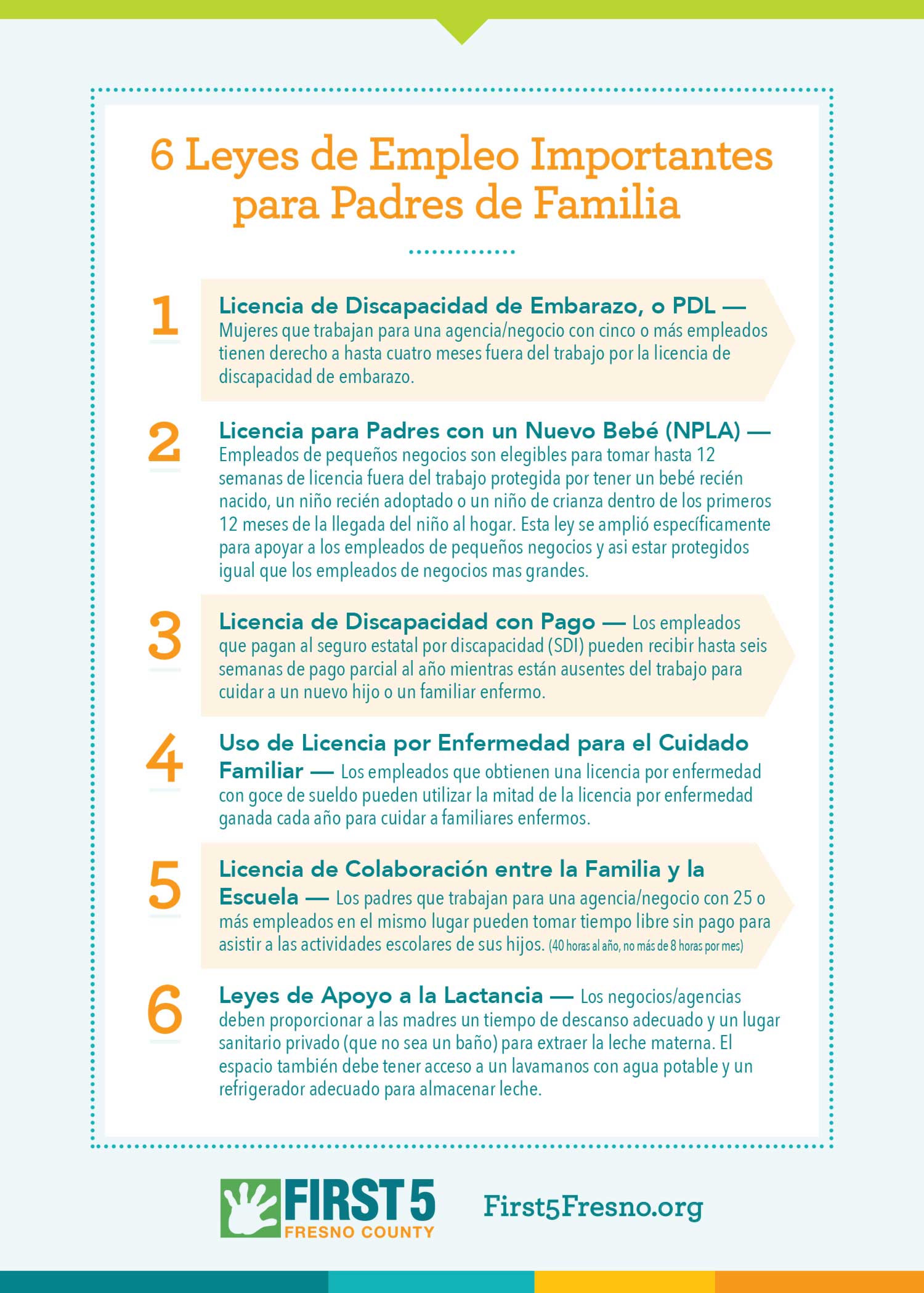 First Five Fresno Spanish Flyer